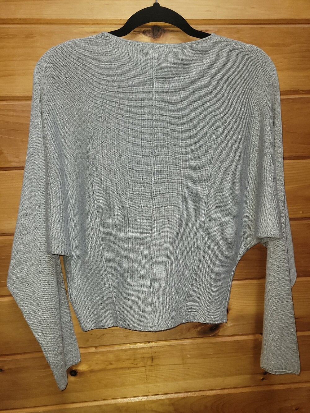 The Drop Unique Cross Front Light Sweater In Medium NWT - Picture 3 of 7